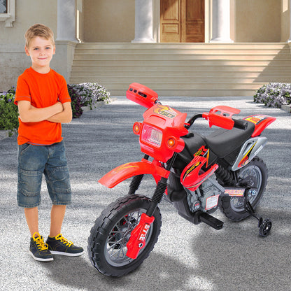 Moto électrique enfant 6V avec roues stabilisatrices