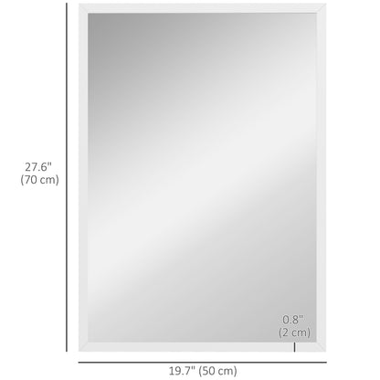 Miroir mural rectangulaire à cadre élégant