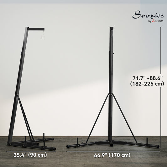 Support de sac de boxe pliable à hauteur réglable