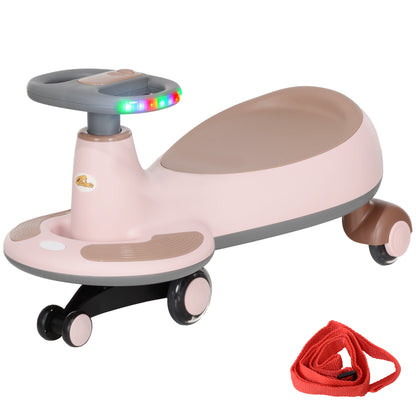Voiture tortillante pour enfants avec lumières et musique