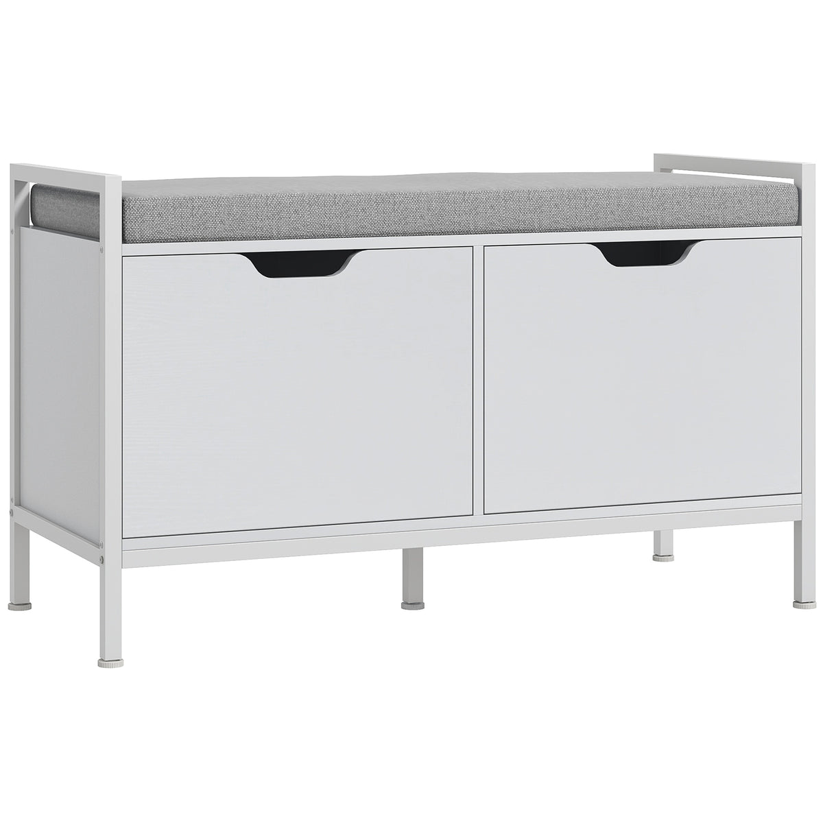 Banc de rangement pour chaussures capitonné