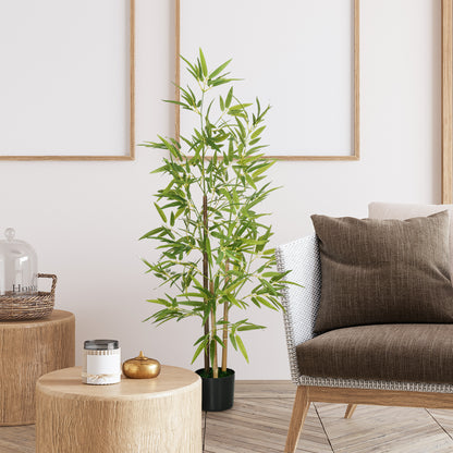 Arbres bambou artificiels en pot 183 cm — lot de 2
