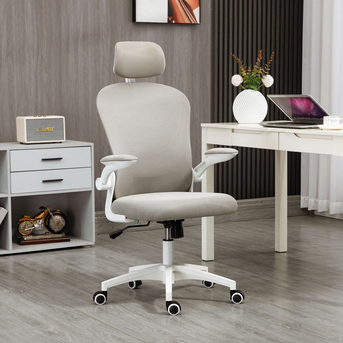 Chaise de bureau ergonomique avec support lombaire 4D