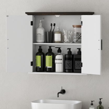 Armoire murale salle de bain style farmhouse 2 portes