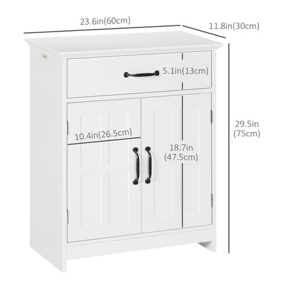 Meuble de salle de bain sur pied avec tiroir