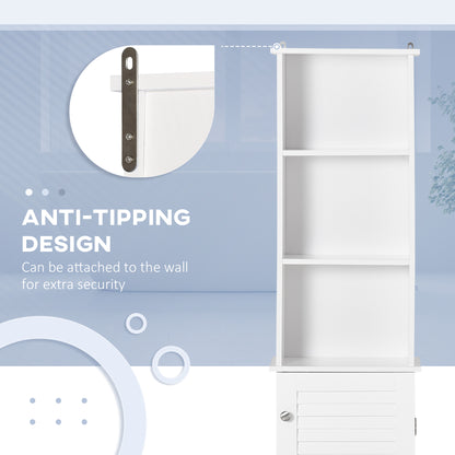 Meuble colonne de rangement pour salle de bains étroit