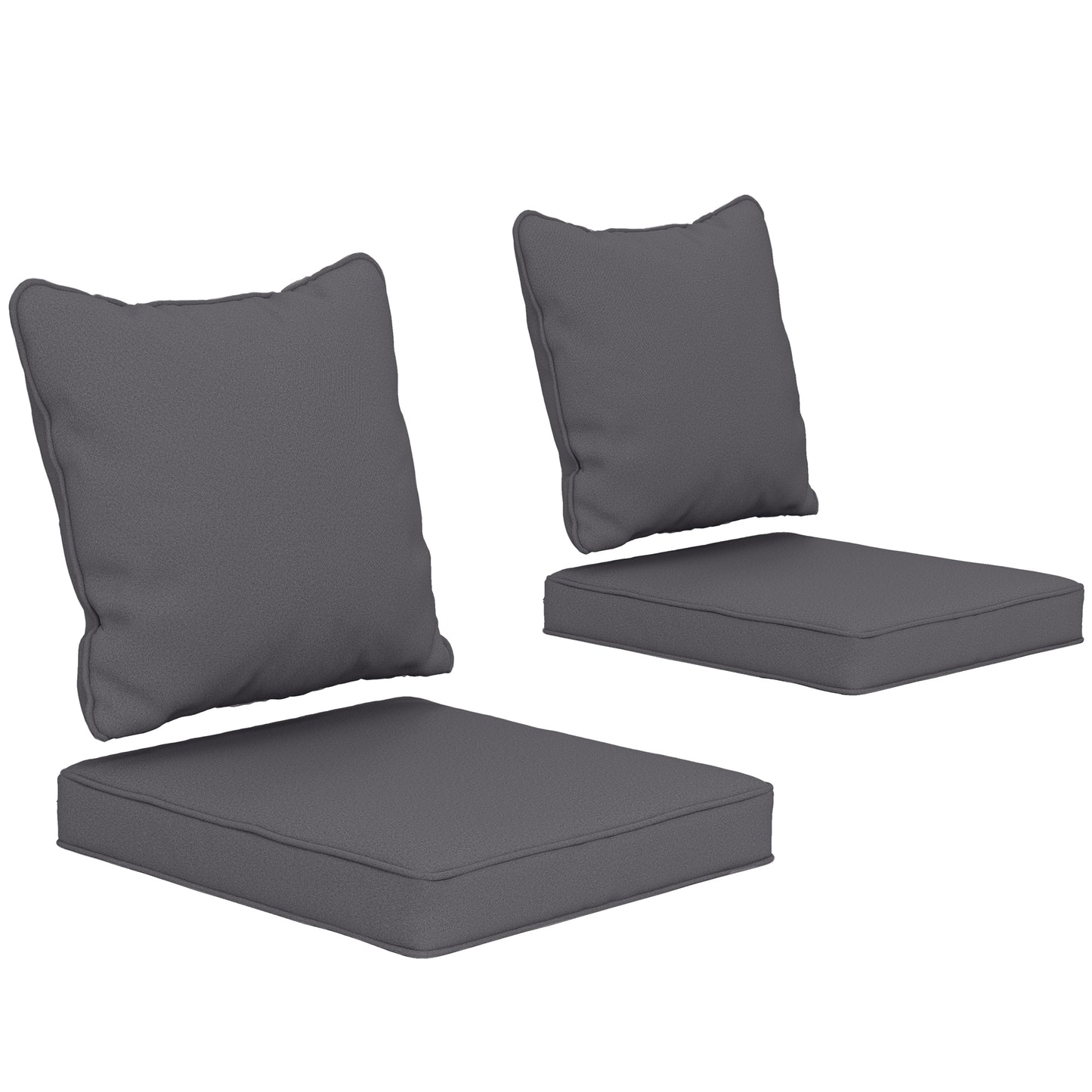 Coussins de chaise de patio ensemble de 2