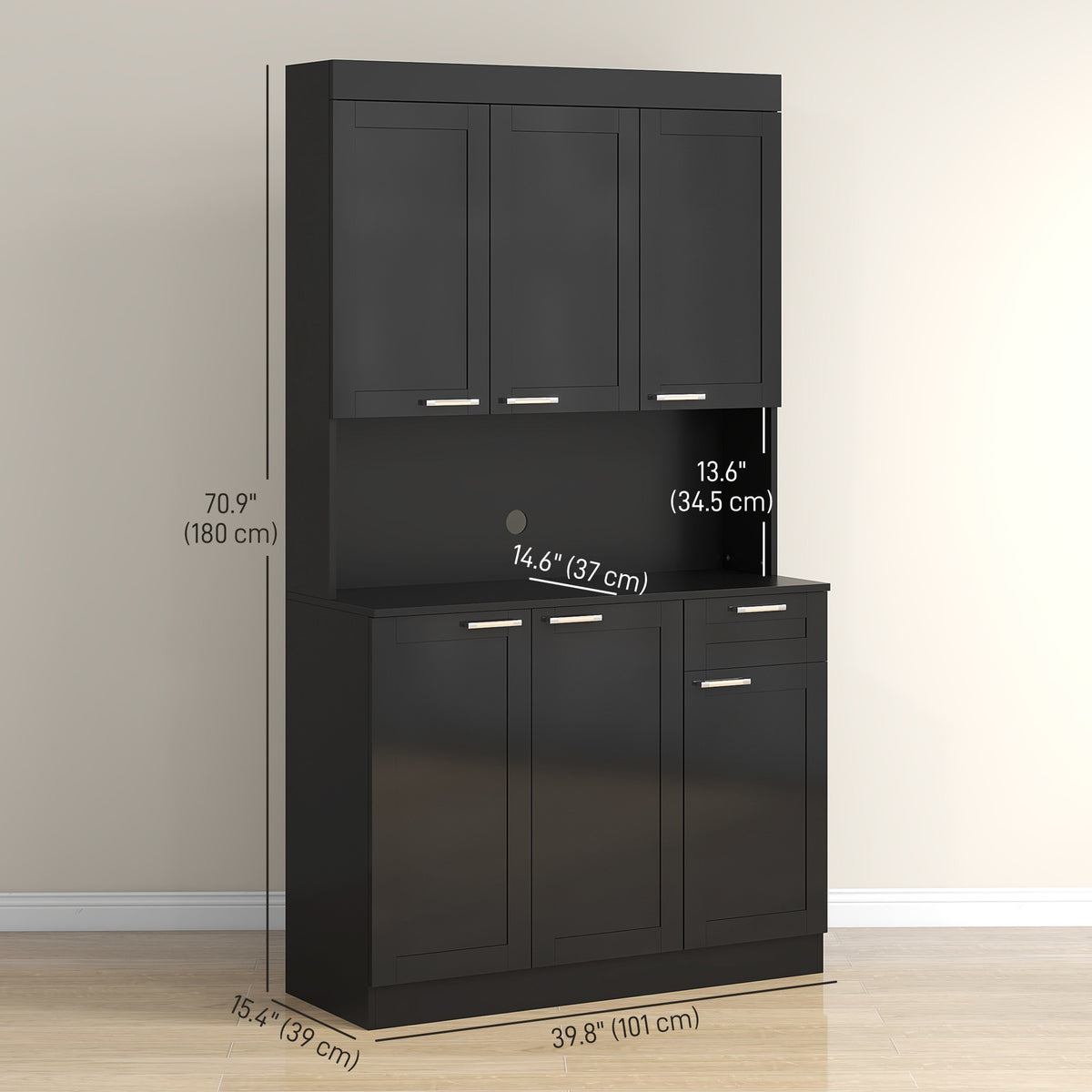 Grand garde-manger de cuisine 180 cm