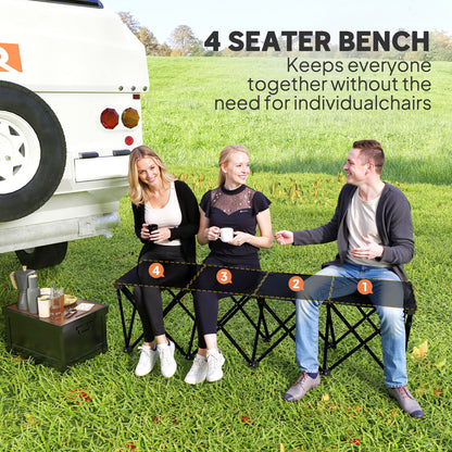 Banc pliant portable 6 places pour camping et sports