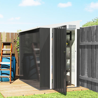 Remise de rangement extérieure verticale à double porte