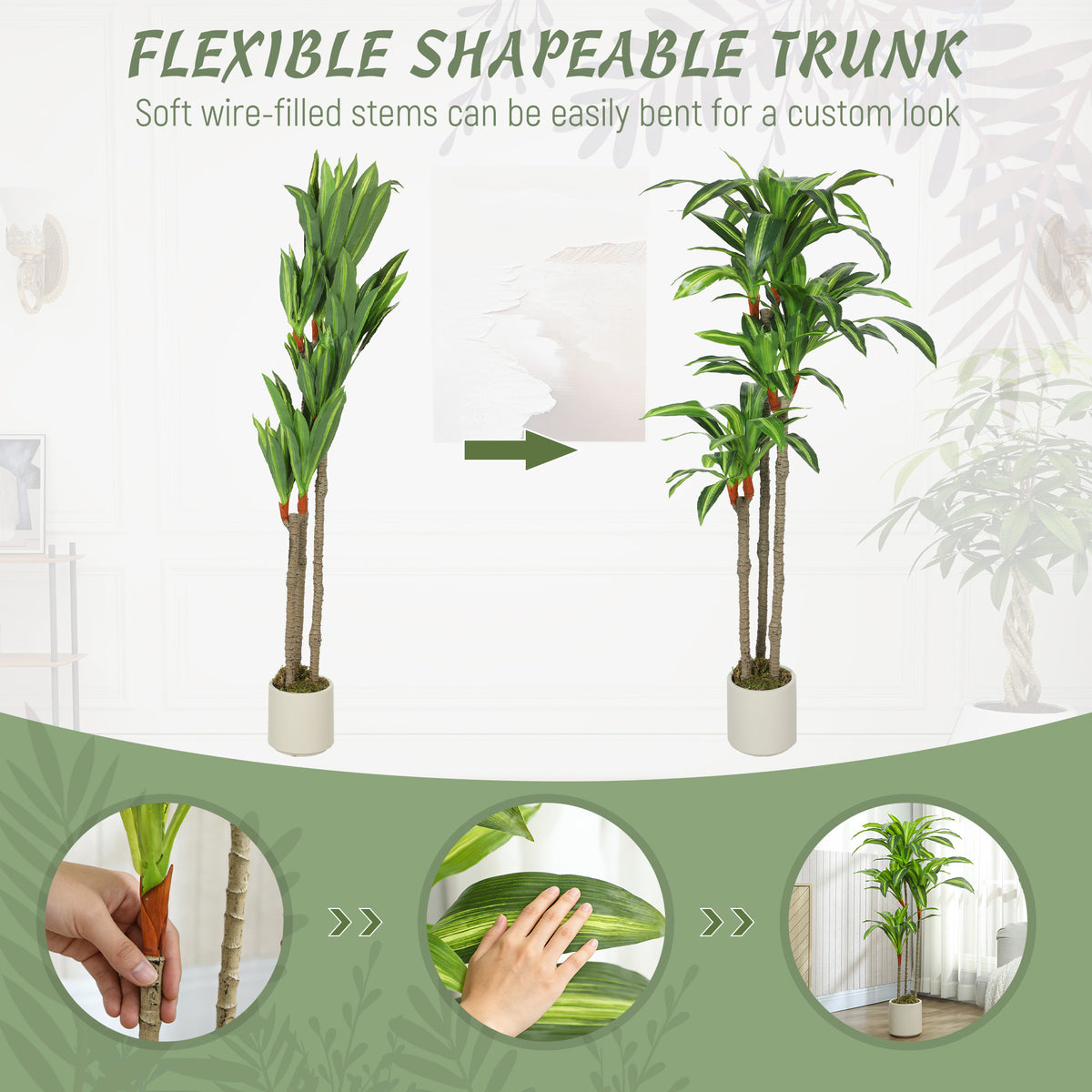 Plante artificielle dracaena 150 cm