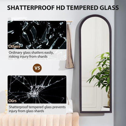 Miroir pleine longueur arqué sur pied 163 cm