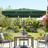 Parasol rectangulaire 198 x 130 cm inclinable aluminium