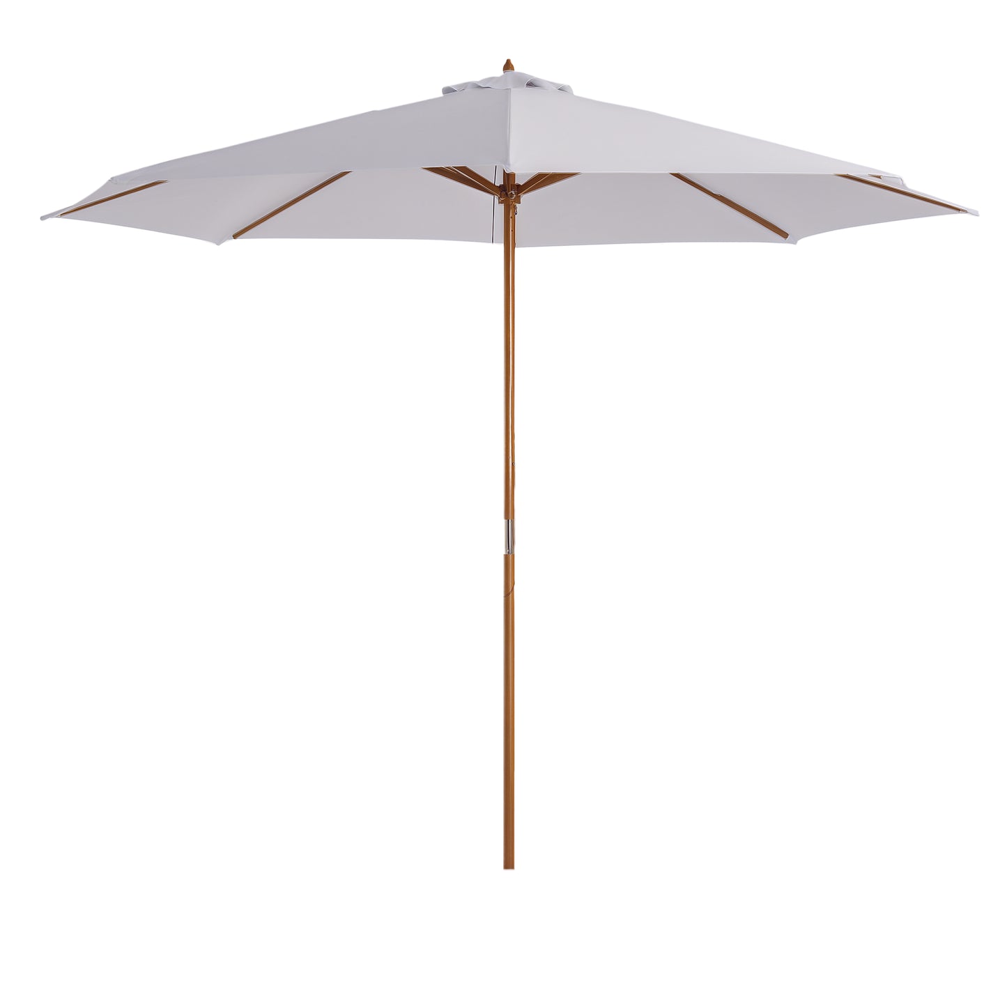 Parasol de marché rond bambou 305 cm