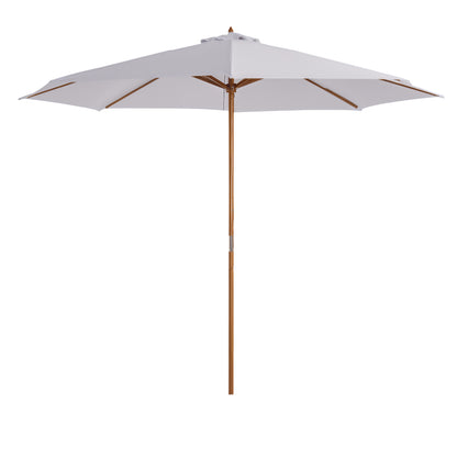 Parasol de marché rond bambou 305 cm