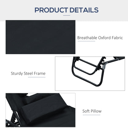 Chaise longue pliable avec trou visage 3 positions