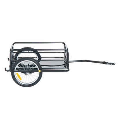 Remorque vélo cargo pliable acier robuste