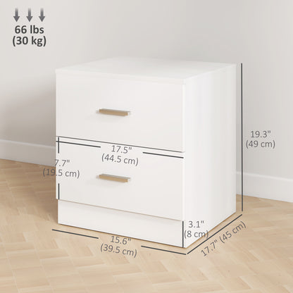 Table de chevet moderne 2 tiroirs