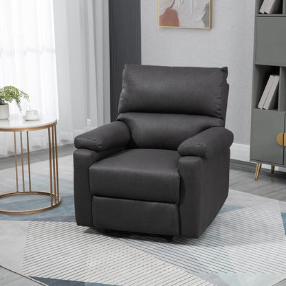 Fauteuil inclinable manuel avec repose-pieds en lin