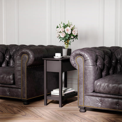 Table d'appoint rabattable avec armoire et étagère