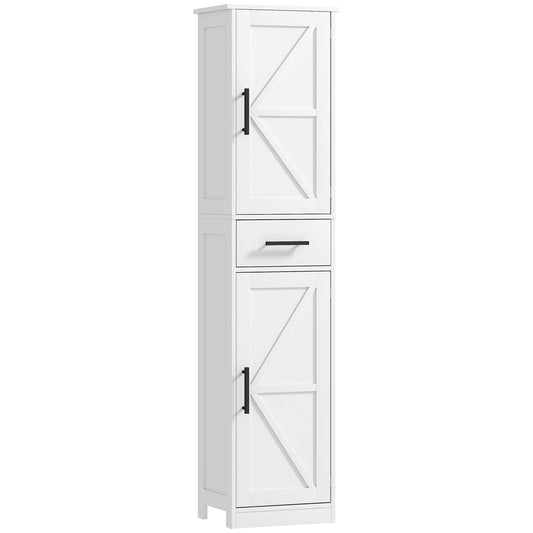 Armoire salle de bain haute portes de grange tiroir