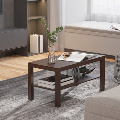 Table basse à deux niveaux en bois d'ingénierie