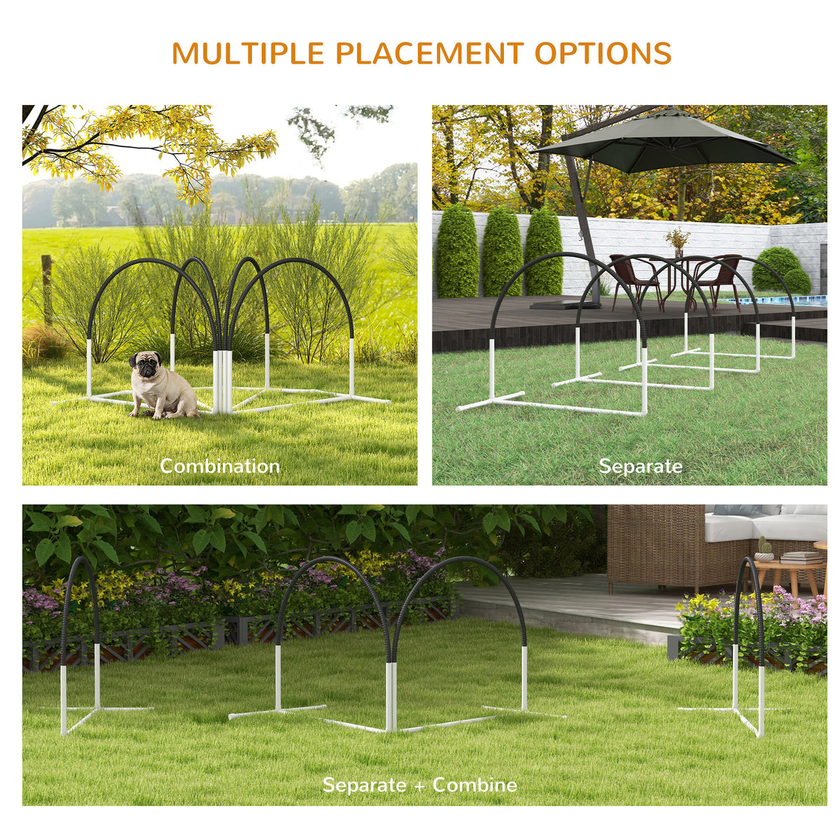 Ensemble d'agilité pour chien — Lot de 4