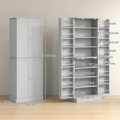 Armoire de cuisine 8 tablettes 4 portes