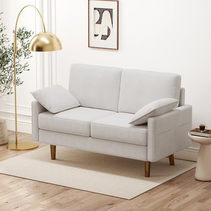 Canapé 3 places velours avec ressorts et coussins