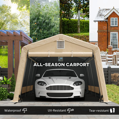 Abri automobile 11' x 20' cadre acier galvanisé