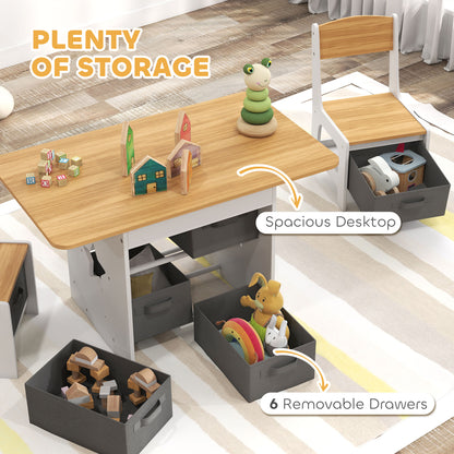 Ensemble table et chaises pour enfants — Lot de 3