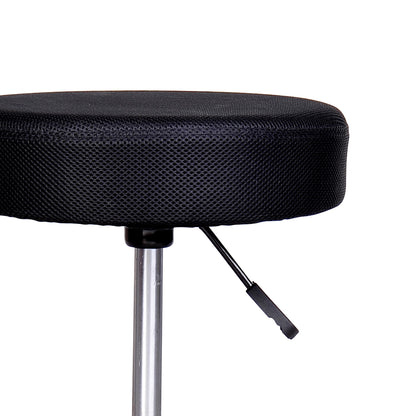 Tabouret de salon hydraulique réglable et pivotant — Rouge Blanc