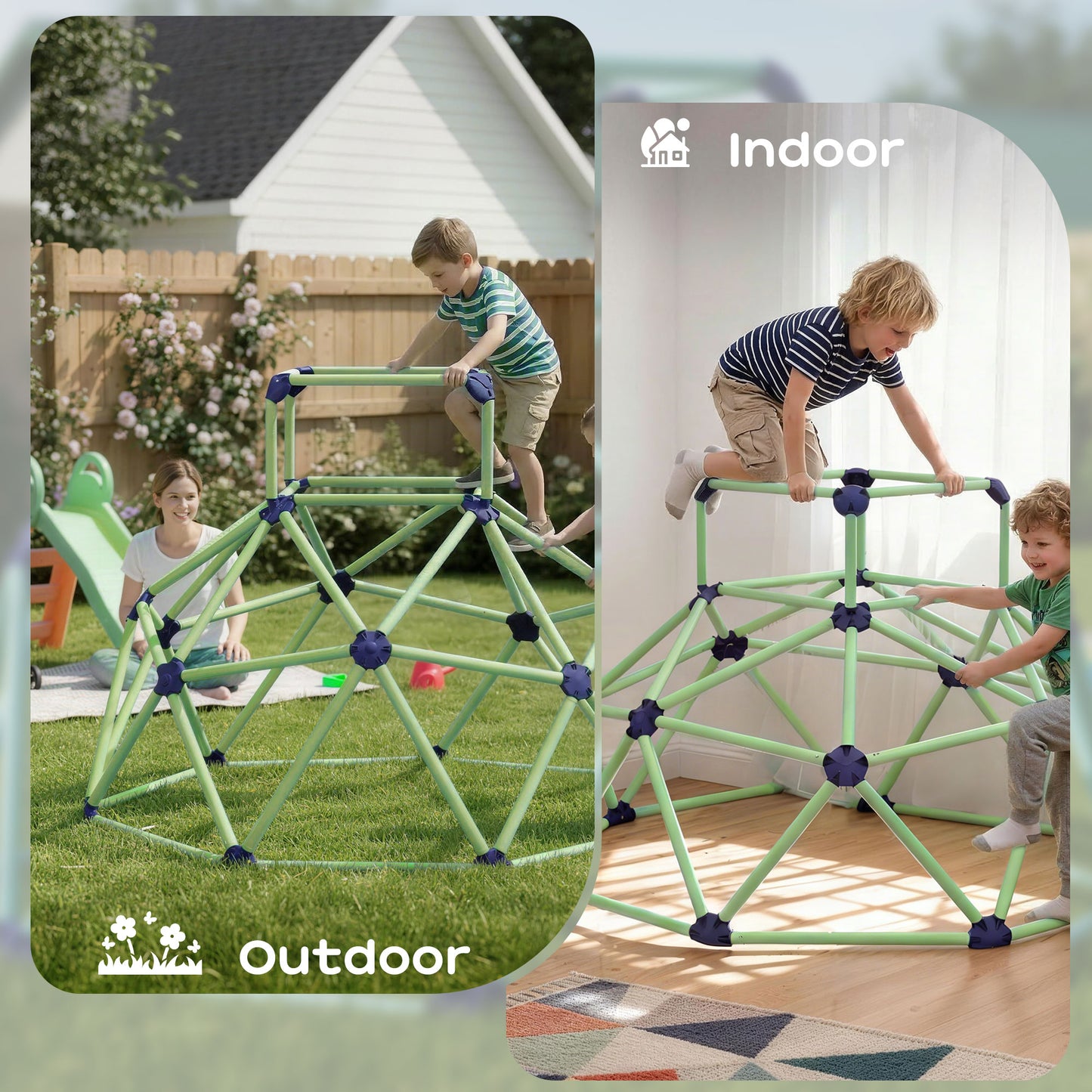 Dôme d'escalade géométrique 183 cm pour enfants