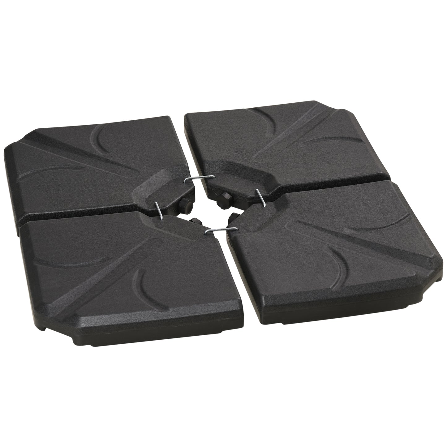 Base de parasol déporté 4 pièces 56 kg