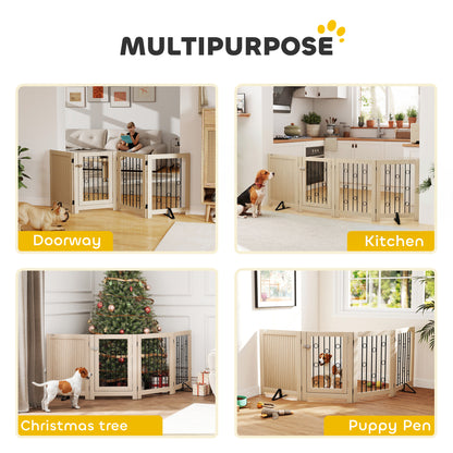 Barrière pour animaux autoportante pliante à 3 panneaux