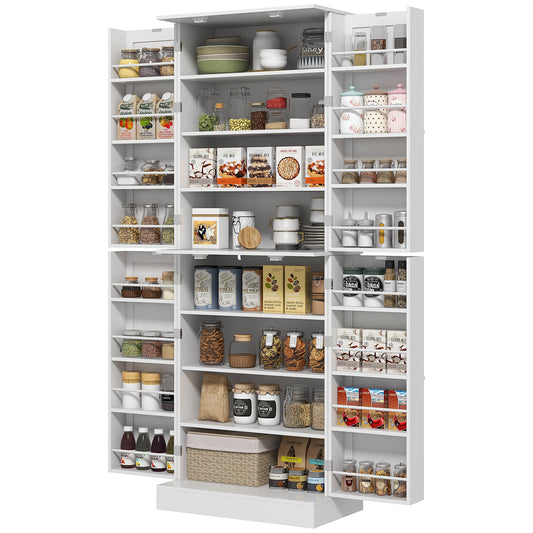 Armoire de cuisine 8 tablettes 4 portes