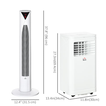 Climatiseur portatif et ventilateur ensemble 8000 BTU 344 pi²