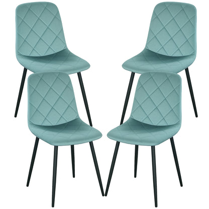 Chaises de salle à manger rembourrées ensemble de 4