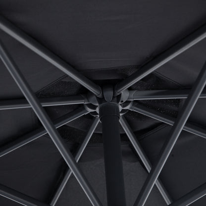 Parasol déporté rotatif 10 pi — Canopée résistante UV