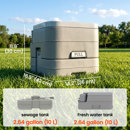 Toilette de camping portable réservoir 10 L
