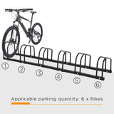 Râtelier à vélos au sol pour 6 vélos