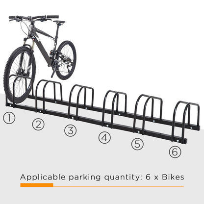 Râtelier à vélos au sol pour 6 vélos