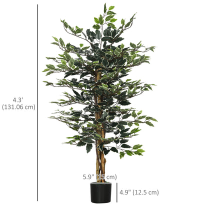 Ficus artificiel décoratif en pot