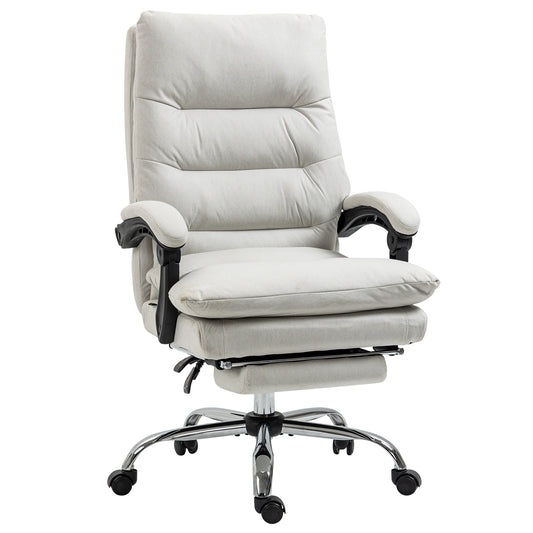 Chaise de bureau massante 6 points avec repose-pieds