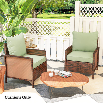 Coussins chaise patio 4 pièces avec dossier