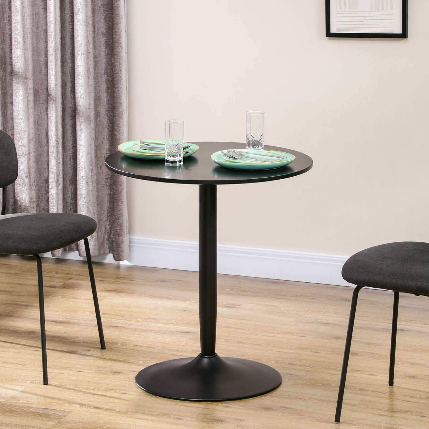 Table de cuisine ronde pour 2 personnes