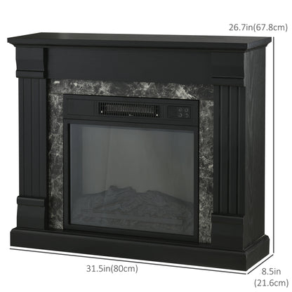 Foyer électrique mantel bois freestanding