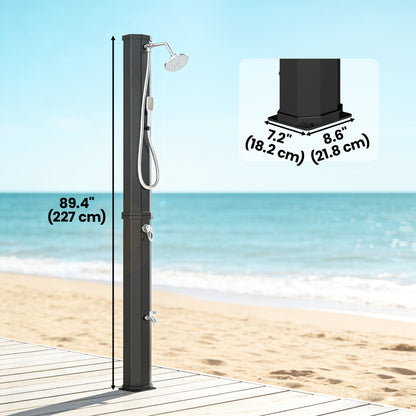Douche solaire extérieure 60 L deux pommeaux
