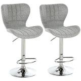 Ensemble 2 tabourets comptoir pivotants réglables