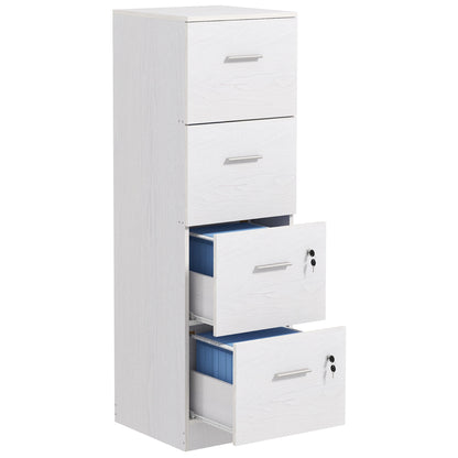 Classeur vertical de bureau verrouillable à quatre tiroirs
